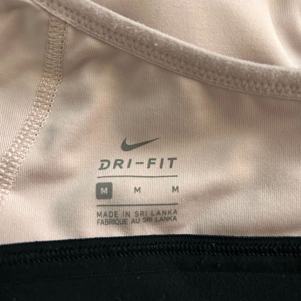 Nike Women's Blush and Black Sports Bra - Picture 3 of 6